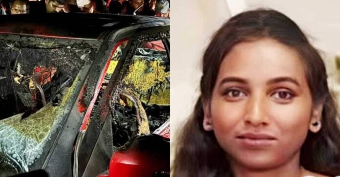 ഓടിക്കൊണ്ടിരുന്ന കാറിന് തീപിടിച്ചു, ഗര്‍ഭിണി വെന്തുമരിച്ചു; ഭർത്താവിന് ഗുരുതര പൊള്ളൽ