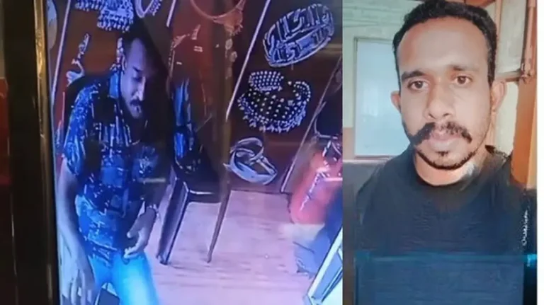 സിനിമാ സ്റ്റൈലിൽ തട്ടിപ്പ്; യഥാർത്ഥ പൊലീസുകാരന്റെ പേരും അവധിയും മനസ്സിലാക്കി ജ്വല്ലറിയിൽ നിന്ന് ലക്ഷങ്ങളുടെ സ്വർണം കവർന്ന പ്രതിക്കായി വലവീശി