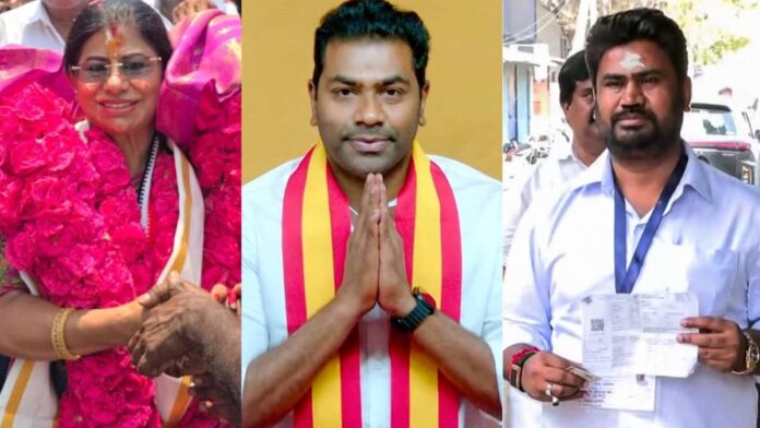 3 മണ്ഡലങ്ങൾ, 3 പാർട്ടികൾ, ഒരേ കുടുംബം; തമിഴ്നാട് നിയമസഭയിൽ സാന്റിയാഗോ മാർട്ടിന്റെ മൂന്ന് ‘അംഗങ്ങൾ’