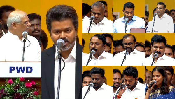 തമിഴ്‌നാട്ടിൽ വകുപ്പുവിഭജനം പൂർത്തിയായി; ആഭ്യന്തരവും പോലീസും മുഖ്യമന്ത്രി വിജയ്ക്ക്, സെങ്കോട്ടയ്യൻ ധനമന്ത്രി