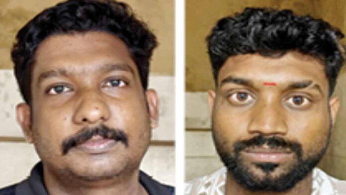 നഗ്നവീഡിയോ ഉണ്ടെന്ന് പറഞ്ഞ് 10 ലക്ഷം രൂപ തട്ടാൻശ്രമം; വ്ളോഗർമാർ പിടിയിൽ നഗ്നവീഡിയോ ഉണ്ടെന്ന് പറഞ്ഞ് 10 ലക്ഷം രൂപ തട്ടാൻശ്രമം; വ്ളോഗർമാർ പിടിയിൽ