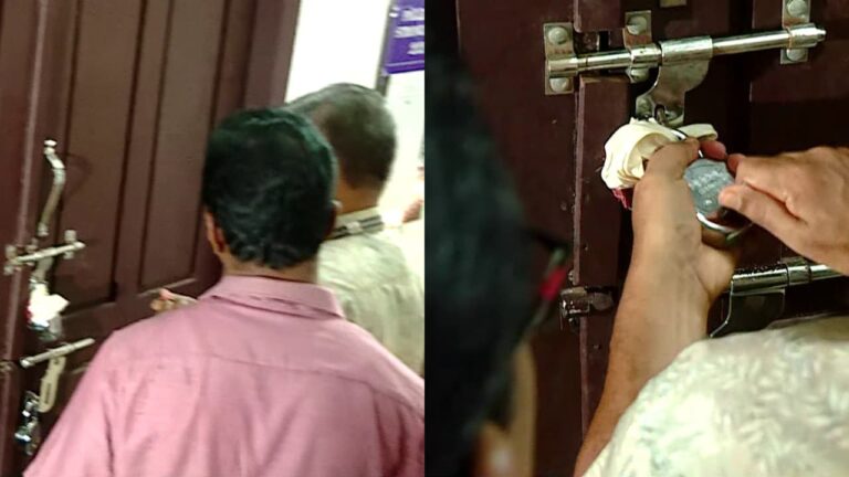 കളമശ്ശേരി മണ്ഡലത്തിന്‍റെ സ്ട്രോങ്ങ് റൂം തുറന്നു, ഉദ്യോഗസ്ഥർ അകത്ത് കയറിയത് പൂട്ട് പൊളിച്ച്