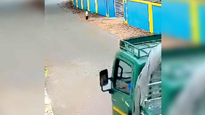 പ്രീ-സ്‌കൂളിന്റെ ഗേറ്റ് തുറന്നുകിടന്നു; കുട്ടി ഓടിയെത്തിയത് റോഡിലേക്ക്; രക്ഷകരായി ലോറി ജീവനക്കാർ