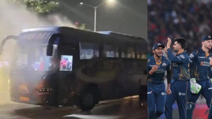 ടീം ബസിൽ ‘ഷോർട്ട് സർക്യൂട്ട്’, പിന്നാലെ പുക; ഗുജറാത്ത് താരങ്ങൾ രക്ഷപ്പെട്ടത് ഭാഗ്യം കൊണ്ട് | Video