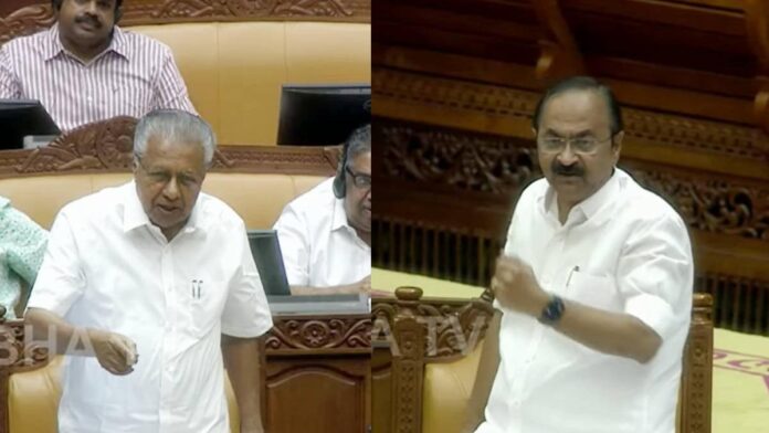 നിങ്ങളെ അണികളും നേതാക്കളും ചോദ്യം ചെയ്യുന്നുവെന്ന് സതീശൻ; അതൊക്കെ വല്ലാത്ത പൂതിയെന്ന് പിണറായി