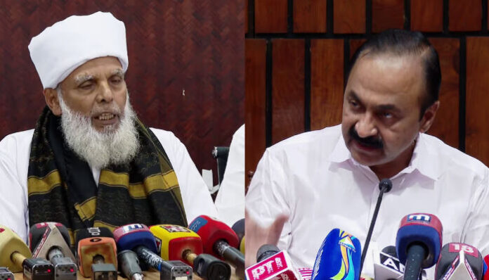 പിഎം ശ്രീ പദ്ധതിയില് നിന്നും പിന്മാറണം; അറബിക് ആന്റ് ഫോറിന് ലാംഗ്വേജ് സര്വ്വകലാശാല സ്ഥാപിക്കണം; ചെറിയ പെരുന്നാളിനും വലിയ പെരുന്നാളിനും മൂന്ന് ദിവസത്തെ അവധി കലണ്ടറില് രേഖപ്പെടുത്തണം; മുഖ്യമന്ത്രിയെ കണ്ട് സമസ്ത പ്രതിനിധി സംഘം പിഎം ശ്രീ പദ്ധതിയില് നിന്നും പിന്മാറണം; അറബിക് ആന്റ് ഫോറിന് ലാംഗ്വേജ് സര്വ്വകലാശാല സ്ഥാപിക്കണം; ചെറിയ പെരുന്നാളിനും വലിയ പെരുന്നാളിനും മൂന്ന് ദിവസത്തെ അവധി കലണ്ടറില് രേഖപ്പെടുത്തണം; മുഖ്യമന്ത്രിയെ കണ്ട് സമസ്ത പ്രതിനിധി സംഘം