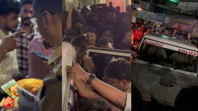 ഔദ്യോഗിക വാഹനത്തിൽ മദ്യവും ചീട്ടും; കരിമണ്ണൂർ എസ്.ഐയെയും ഡ്രൈവറെയും നാട്ടുകാർ തടഞ്ഞുവെച്ചു ഔദ്യോഗിക വാഹനത്തിൽ മദ്യവും ചീട്ടും; കരിമണ്ണൂർ എസ്.ഐയെയും ഡ്രൈവറെയും നാട്ടുകാർ തടഞ്ഞുവെച്ചു