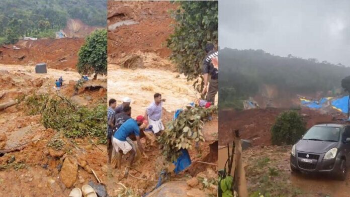 വയനാട് കനത്ത മഴയിൽ തുരങ്കപാത നിർമാണ മേഖലയിൽ മണ്ണിടിഞ്ഞു; ആളുകൾ കുടുങ്ങിയതായി സംശയം
